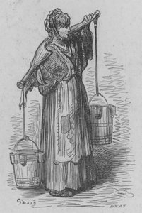 The Milkmaid by Gustave after Dore